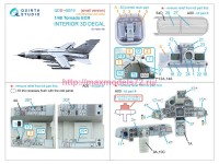 QDS+48519   3D Декаль интерьера кабины Tornado ECR (Italeri) (малая версия) (с 3D-печатными деталями) (attach3 85248)